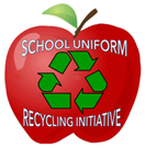 School Uniform Recyling Initiative - the red apple logo