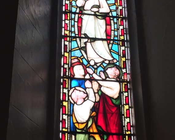 Ascension Window in the Sanctuary of St Alphege Church